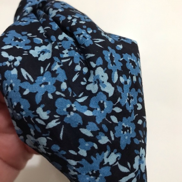 NWT J. Crew Floral Knot Headband, Boho Romantic Feminine Blue J. Crew Factory OS - Picture 8 of 11